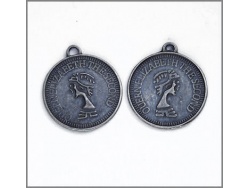 Decorative Coins (antique silver colour) TB121